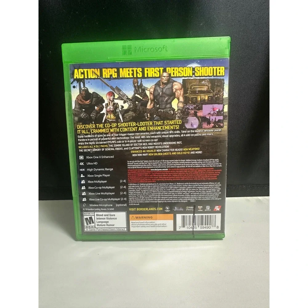 Borderlands Game of the Year Edition Xbox One 4K Ultra HD HDR 2K Games GOTY